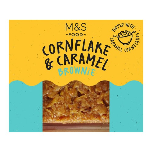 M&S Cornflake & Caramel Brownie