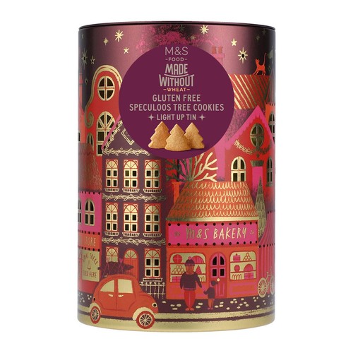 M&S Made Without Wheat Gluten-Free Speculoos Cookies Light up Tin