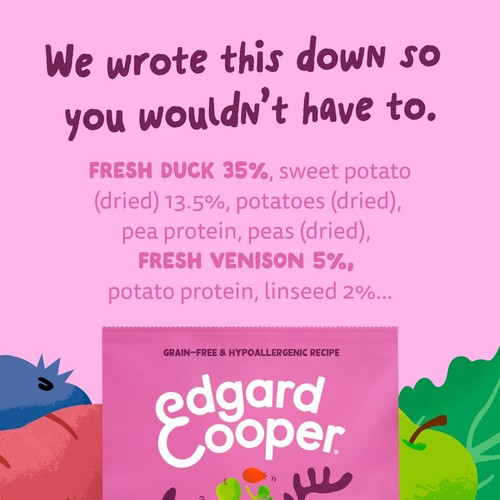 Edgard & Cooper Adult Gluten Free Fresh Venison & Duck Small Kibble