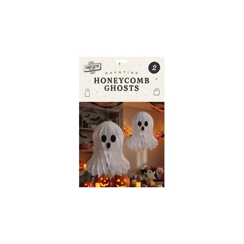 Halloween Honeycomb Ghosts 