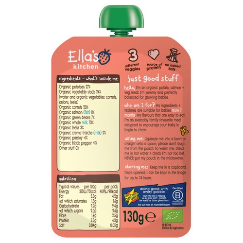 Ella's Kitchen Fish Pie Baby Food Pouch 7+ Months