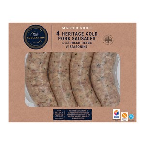 Heritage Gold Master Grill 4 Pork Sausages
