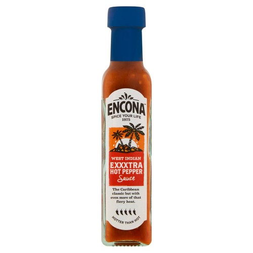 Encona Extra Hot West Indian Hot Pepper Sauce, 150g Encona Extra Hot West Indian Hot Pepper Sauce, 150g