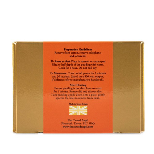 The Carved Angel Double Chocolate & Orange Christmas Pudding, Serves 3-4