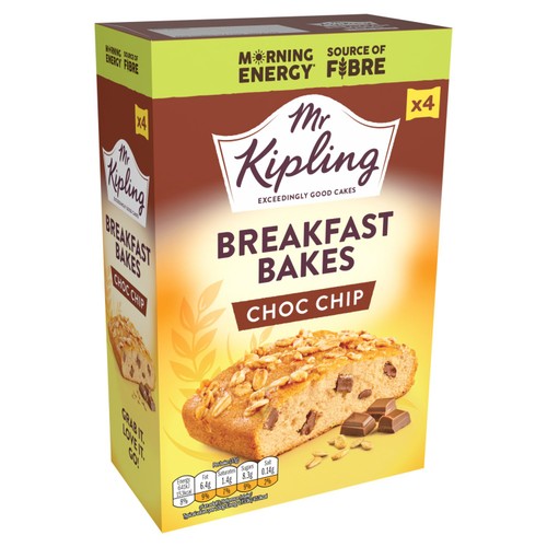 Mr Kipling Breakfast Bakes Chocolate Chip Cakes
