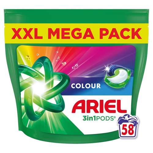 Ariel Colour All in1 Pods Washing Capsules 60 Washes