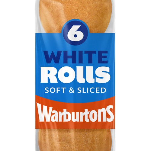 Warburtons 6 white rolls
