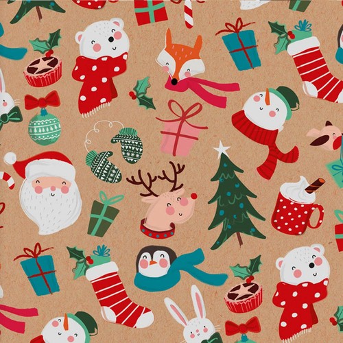 Childrens Craft Christmas Rollwrap