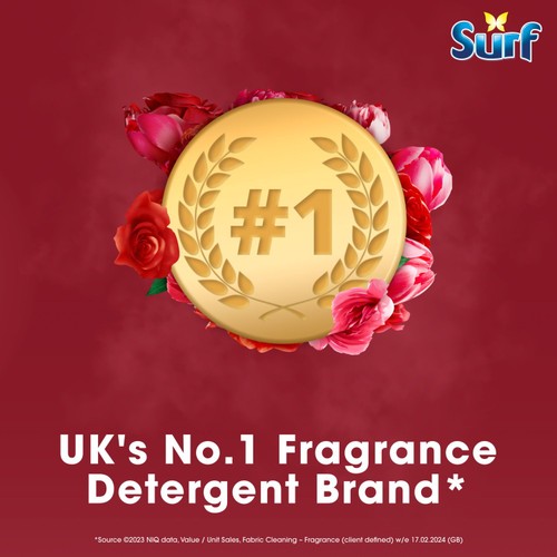 Surf Peony & Rose Liquid Laundry Washing Detergent 24 Washes