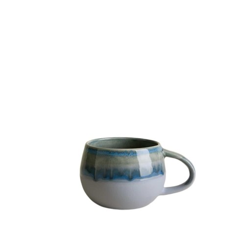M&S Reactive Glaze Hug Mug, Blue