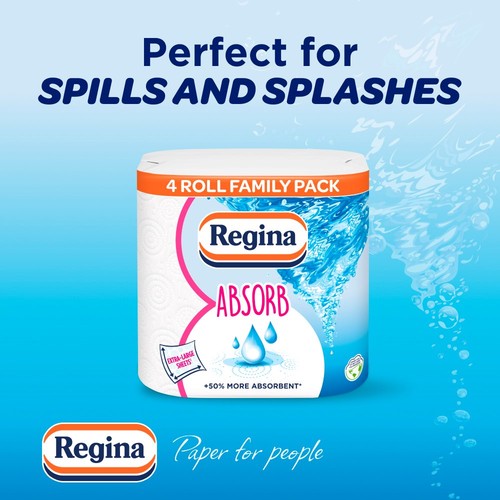 Regina Absorb Kitchen Roll 300 Supersized Sheets