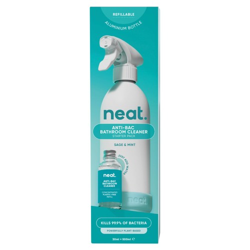 Neat Anti-Bac Bathroom Cleaner Refill Starter Pack Sage & Mint