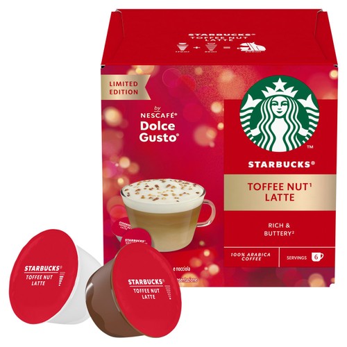 Starbucks Toffee Nut Latte by Nescafe Dolce Gusto Coffee Pods
