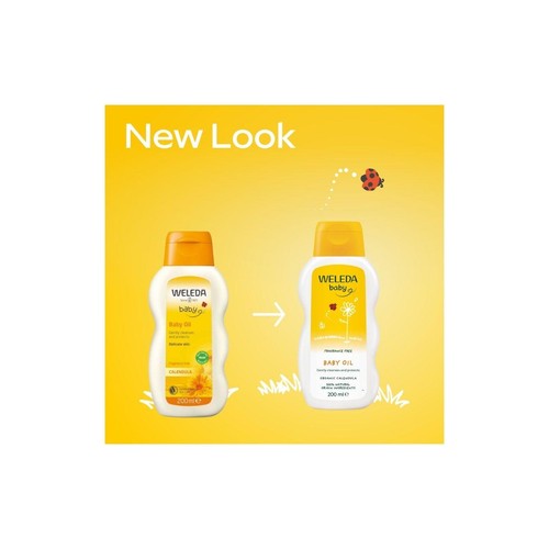 Weleda Baby Oil with Calendula, Gentle Protection, 100% Certified Natural