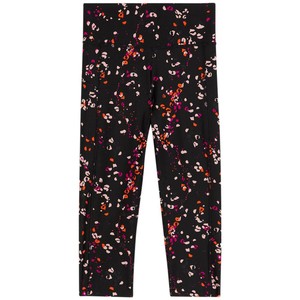M&S GOODMOVE Go Move Printed Cropped Gym Leggings, 14, Black