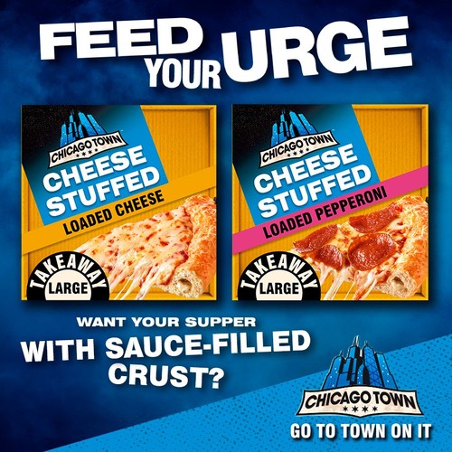 Chicago Town Takeaway Cheesy Stuffed Crust Pepperoni Large Pizza