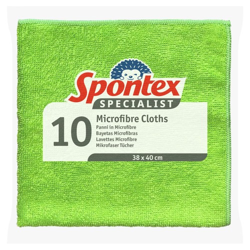 Spontex Specialist Microfibre Cleaning Cloths