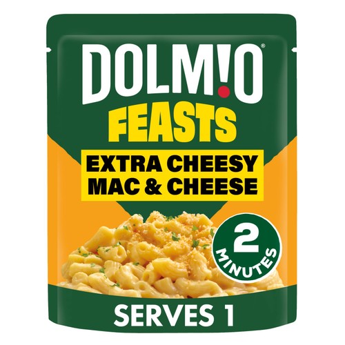 Dolmio Feasts Extra Cheesy Mac and Cheese Microwave Pasta Meal