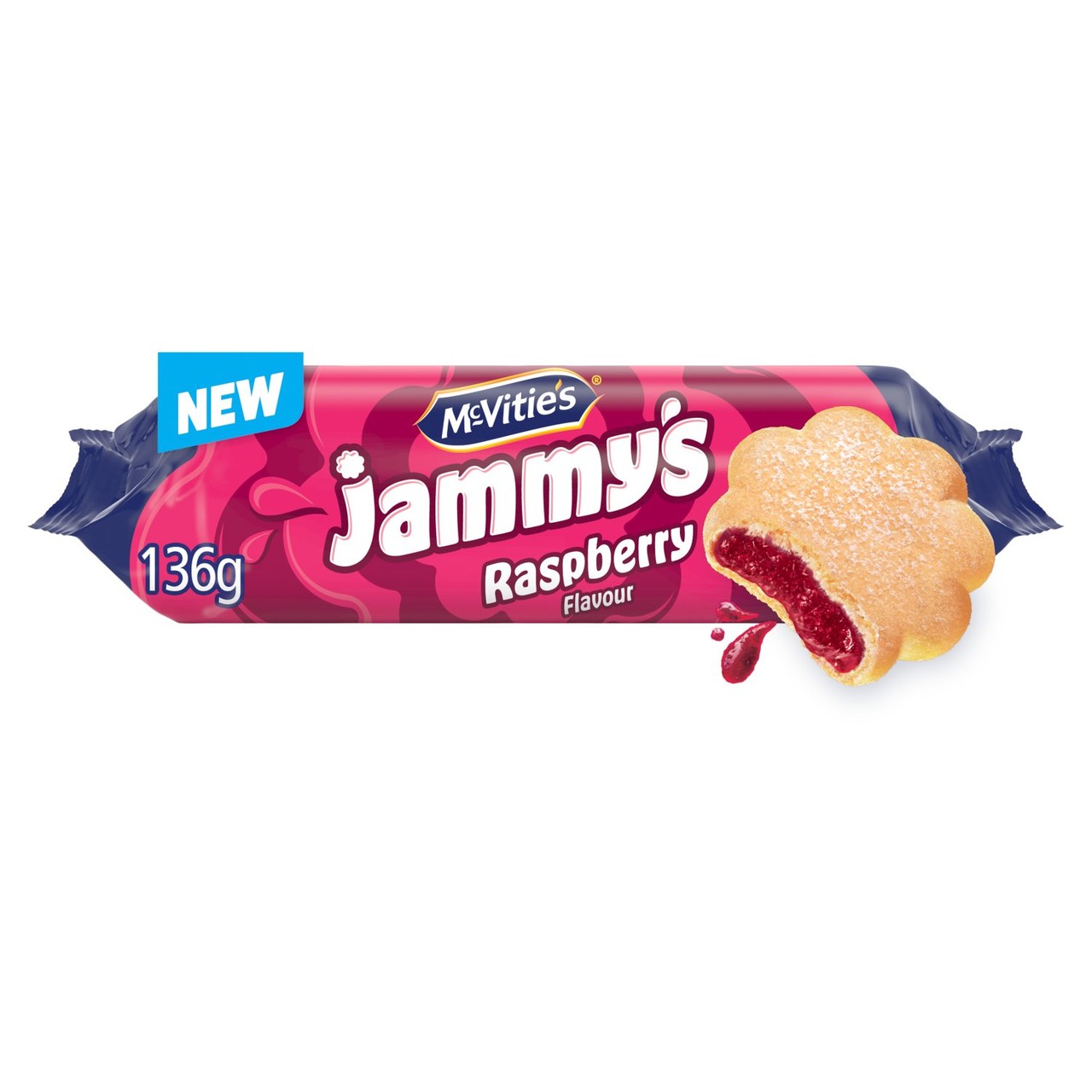 McVities Jammy's Raspberry Biscuit - Ocado