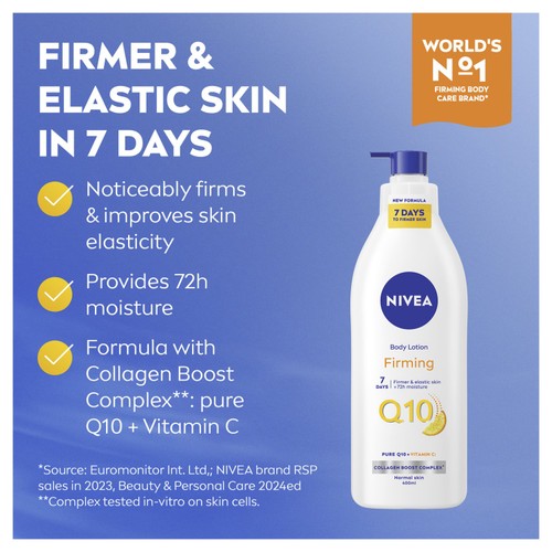 NIVEA Q10 + Vitamin C Firming Body Lotion for Normal Skin