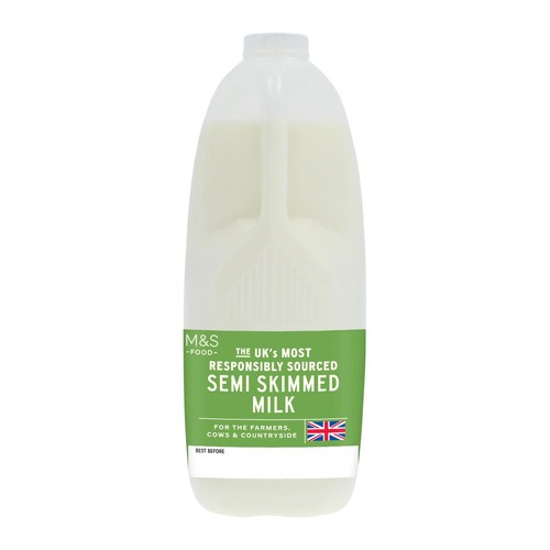 M&S Select Farms British Semi Skimmed Milk 4 Pints