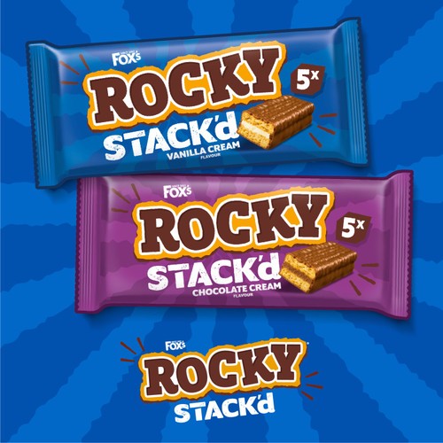 Fox's Biscuits Rocky STACK'd Chocolate Cream Flavour Biscuit Bars