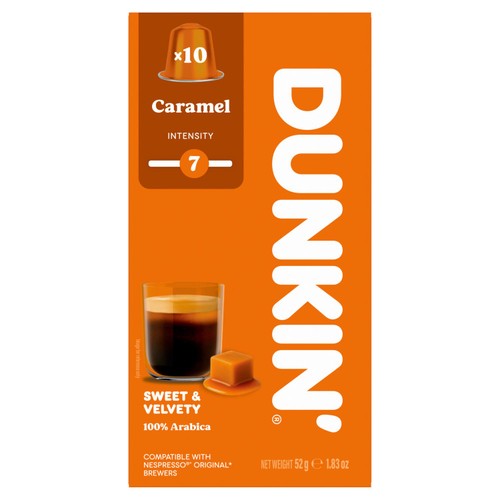 Dunkin Caramel Nespresso Compatible Coffee Pods