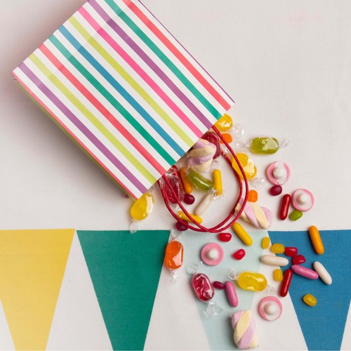 Talking Tables Striped Rainbow Party Bags