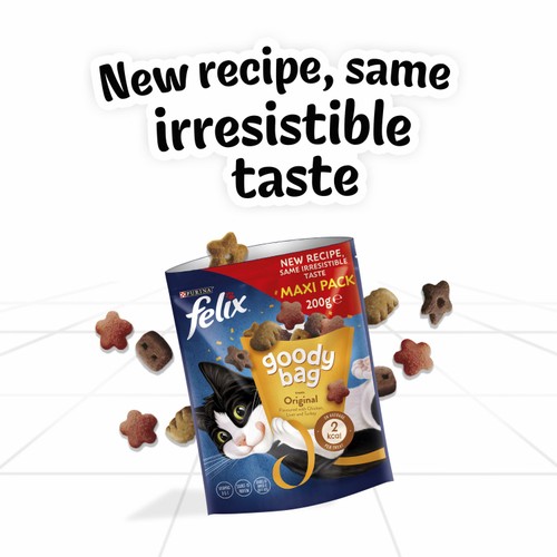Felix Goody Bag Original Chicken Liver and Turkey Cat Treats