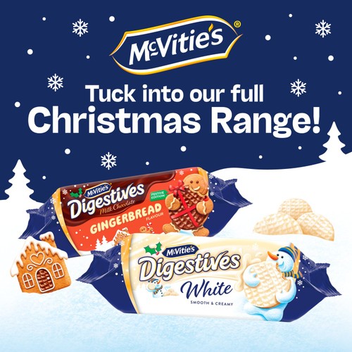 McVitie's Gingerbread Chocolate Digestive Christmas Biscuits