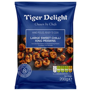 Tiger Delight Large Sweet Chilli Marinated King Prawns