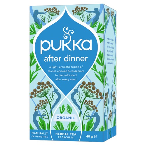 Pukka Organic After Dinner 20 Home Compostable Herbal Tea Bags