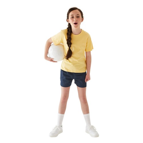 M&S Pure Cotton School Shorts, 11-12 Years, Navy