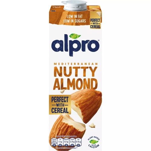 Alpro Almond Long Life Dairy Free Drink (Pack of 8)