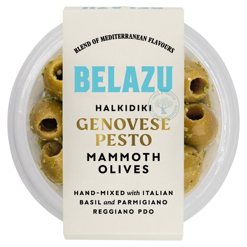 Belazu Genovese Basil Pesto Halkidiki Olives