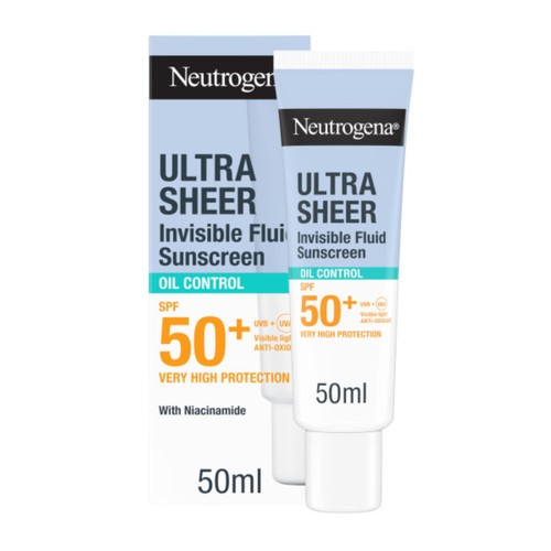 Neutrogena Ultra Sheer Face Sunscreen Oil Control Fluid SPF50