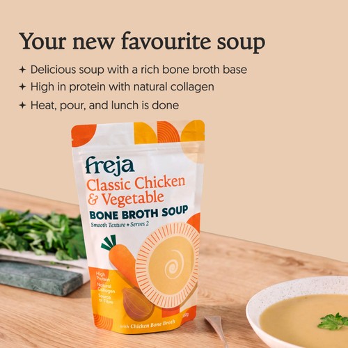 Freja Classic Chicken & Vegetable Bone Broth Soup