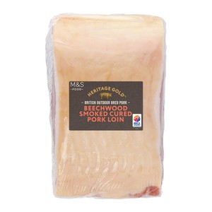 M&S British Outdoor Bred Beechwood Smoked Cured Pork Loin