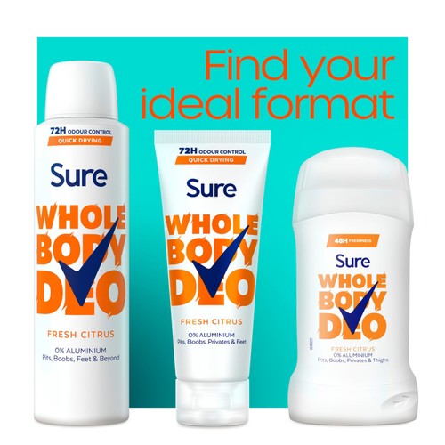 Sure Women Whole Body Fresh Citrus Cream Deodorant