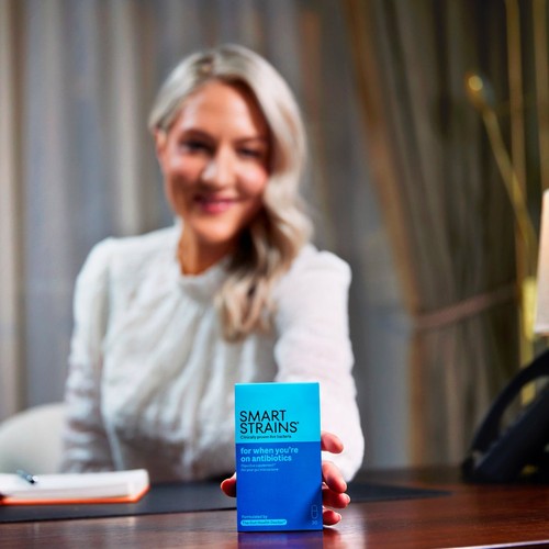 SMART STRAINS probiotic for when you're on antibiotics & for travel.
