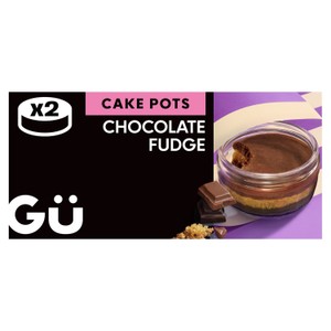 Gu Chocolate Fudge Cake Pot Dessert 2x68g