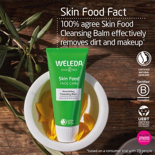 Weleda Skin Food Cleansing Balm Hydrating Face Cleanser Natural Derma