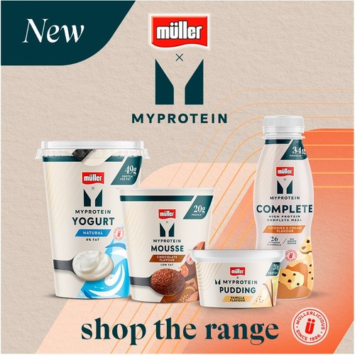 Muller My Protein Strawberry Yogurt with Granola