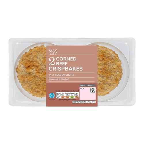 M&S 2 Corned Beef Crispbakes