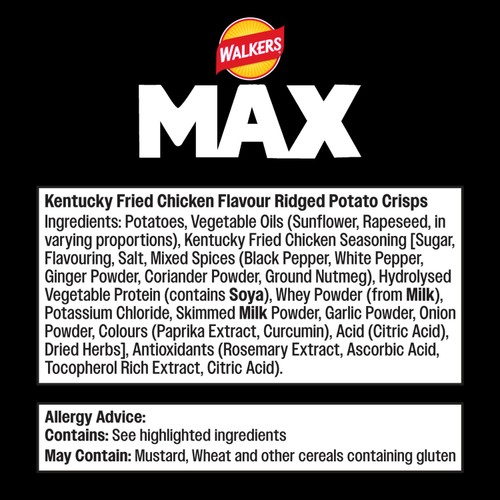 Walkers Max KFC Original Chicken
