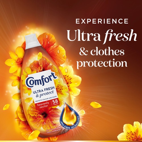 Comfort Ultra-Concentrated Fabric Conditioner Heavenly Nectar 58 Wash