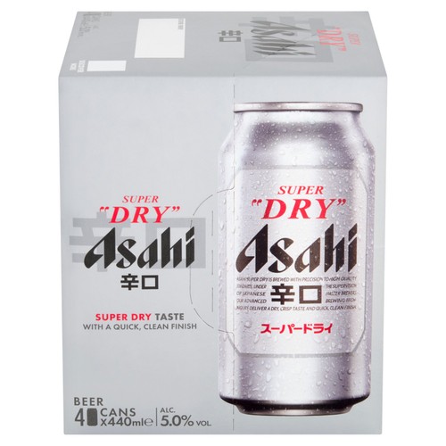 Asahi Super Dry Beer Lager Cans