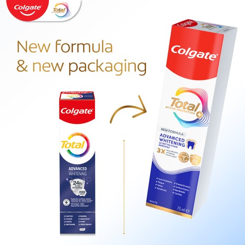 Colgate Total Active Prevention Advanced Teeth Whitening Toothpaste