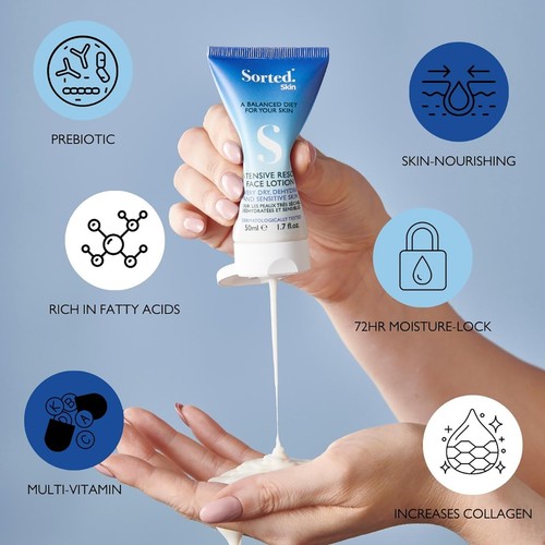 Sorted Skin Intensive Rescue Face Lotion- Microbiome Prebiotic Based