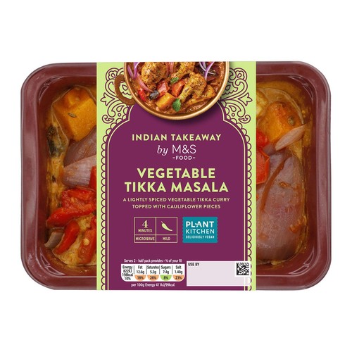 M&S Plant Kitchen Vegetable Tikka Masala Curry